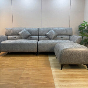 Alternative view of Sofa Da Vân Loang Xám Hiện Đại GSF-VN105