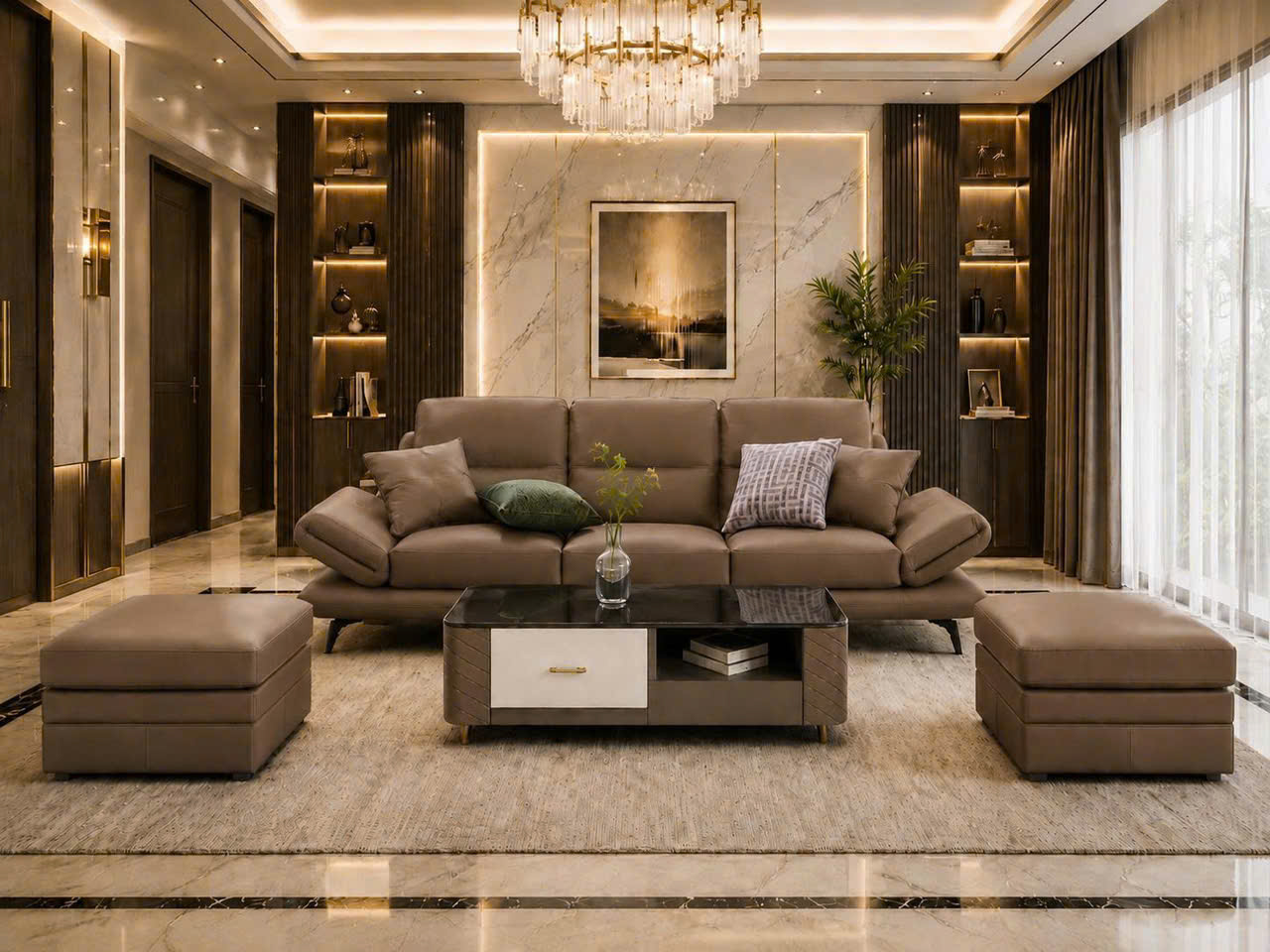 Bộ bàn ghế sofa phòng khách hiện đại VN-LP460 6 Bộ bàn ghế sofa phòng khách hiện đại VN-LP460 - Ảnh 4