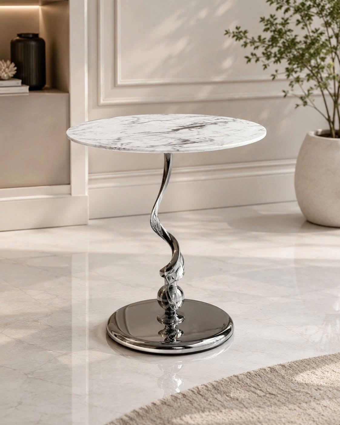 Bàn trà decor mặt đá tròn 50cm VN-AK150 6 Bàn trà decor mặt đá tròn 50cm VN-AK150 - Ảnh 4
