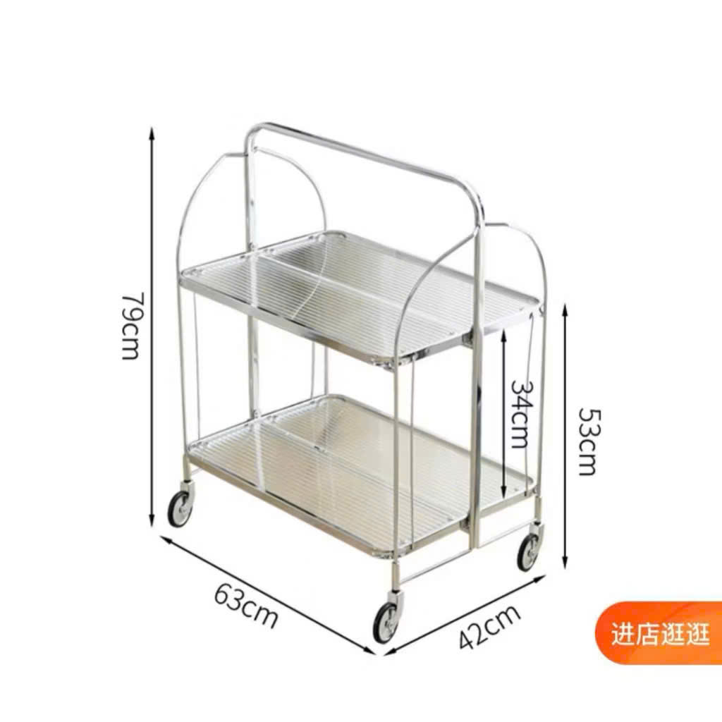 Kệ trang trí 2 tầng có bánh xe VN-KM055 7 Kệ trang trí 2 tầng có bánh xe VN-KM055 - Ảnh 5