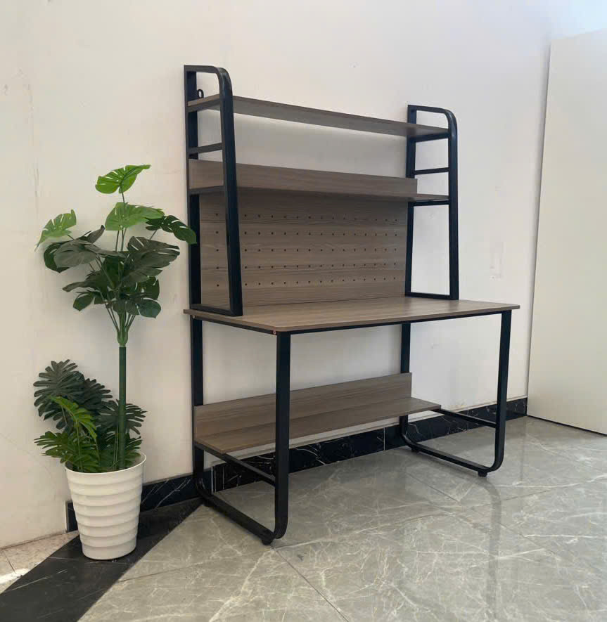 Bàn học kèm kệ sách, bàn làm việc BHS-LM103B 4 Bàn học kèm kệ sách, bàn làm việc BHS-LM103B - Ảnh 3