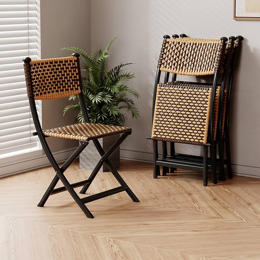 Ghế Xếp Ngoài Trời Nhựa Đan Giả Mây VN-VS330 3 Ghế Xếp Ngoài Trời Nhựa Đan Giả Mây VN-VS330 - Ảnh 2